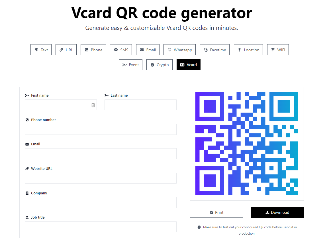 free-business-card-qr-code-generator